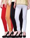 Swastik Stuffs Churidar Western Wear Legging  (Red, White, Black, Beige, Solid)