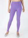 INDIAN FLOWER Ankle Length Western Wear Legging  (Purple, Solid)