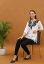 Kings villa Women Chikan Embroidery Cape Top Kurta Buy Kings villa