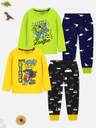 Trampoline 
Boys & Girls Graphic Print Cotton Blend Kids Nightwear  (Multicolor Pack of 2)