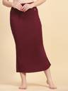 Trendmalls New.P01-Maroon Lycra Blend Petticoat  (M)