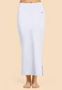 Trendmalls New.P02-White Lycra Blend Petticoat  (XL)