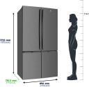 Electrolux 600 L Frost Free Multi-Door Refrigerator With Inverter With ...