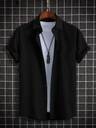 HouseOfCommon 
Men Regular Fit Self Design Curved Collar Festive Shirt