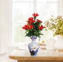 GudiyaEnt Artificial Red Lily Flower Bunch 7 Head (Pack of 1) For
