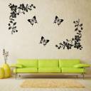 god & god's 27 cm Black & White Butterfly SCENERY Self Adhesive Sticker ...