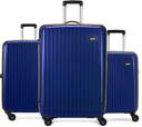 ALFA by VIP Hard Body Set of 3 Luggage 4 Wheels - Excel Set of 3 (Small 55cm Medium 65cm Large 75cm) Suitcase - Blue