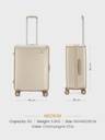 Genie Rhythm Hard Luggage Medium Champagne Chic Check in Suitcase 8
