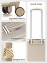 Genie Rhythm Hard Luggage Medium Champagne Chic Check in Suitcase 8