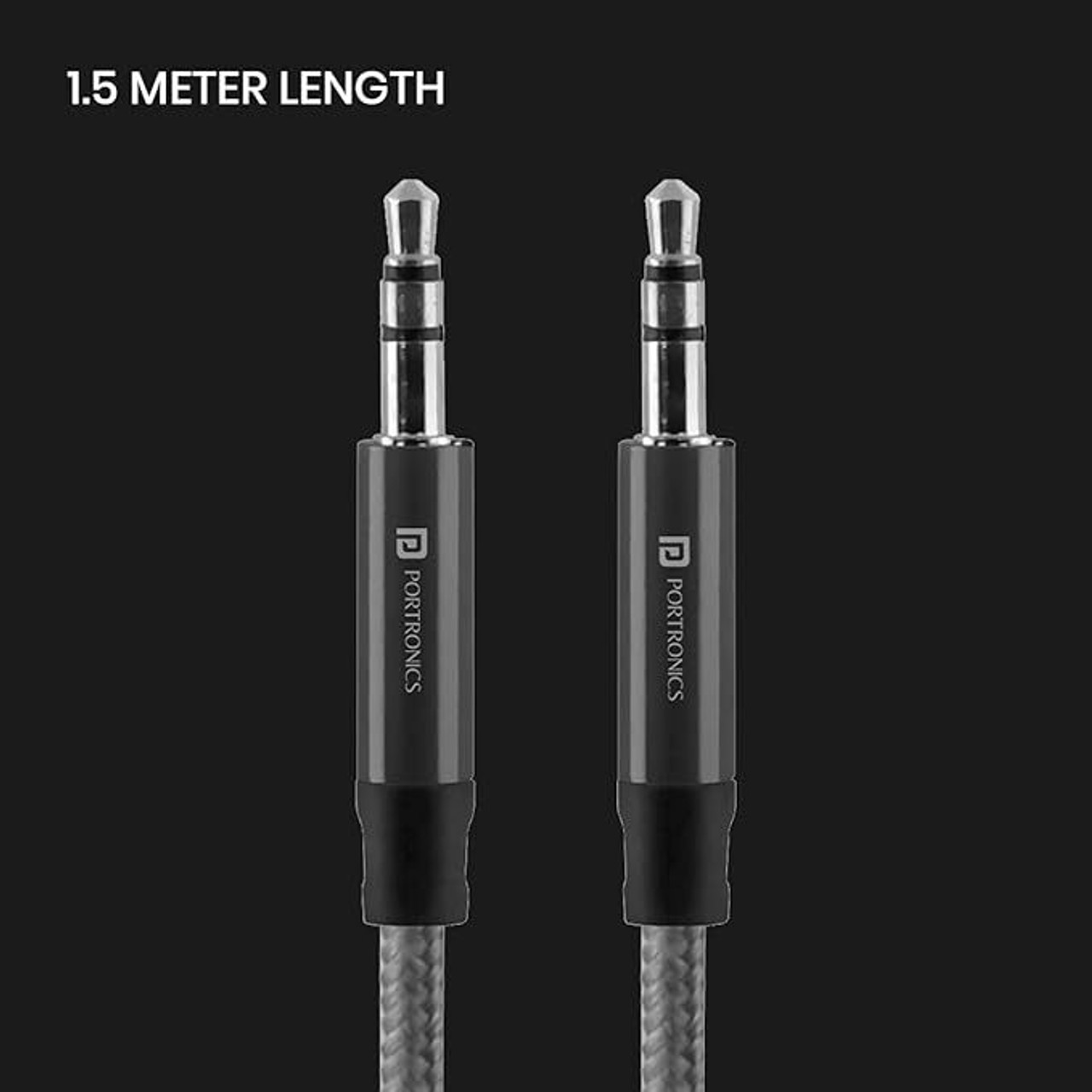 Portronics AUX Cable 1.5 m KONNECT AUX 5 thumbnail 3
