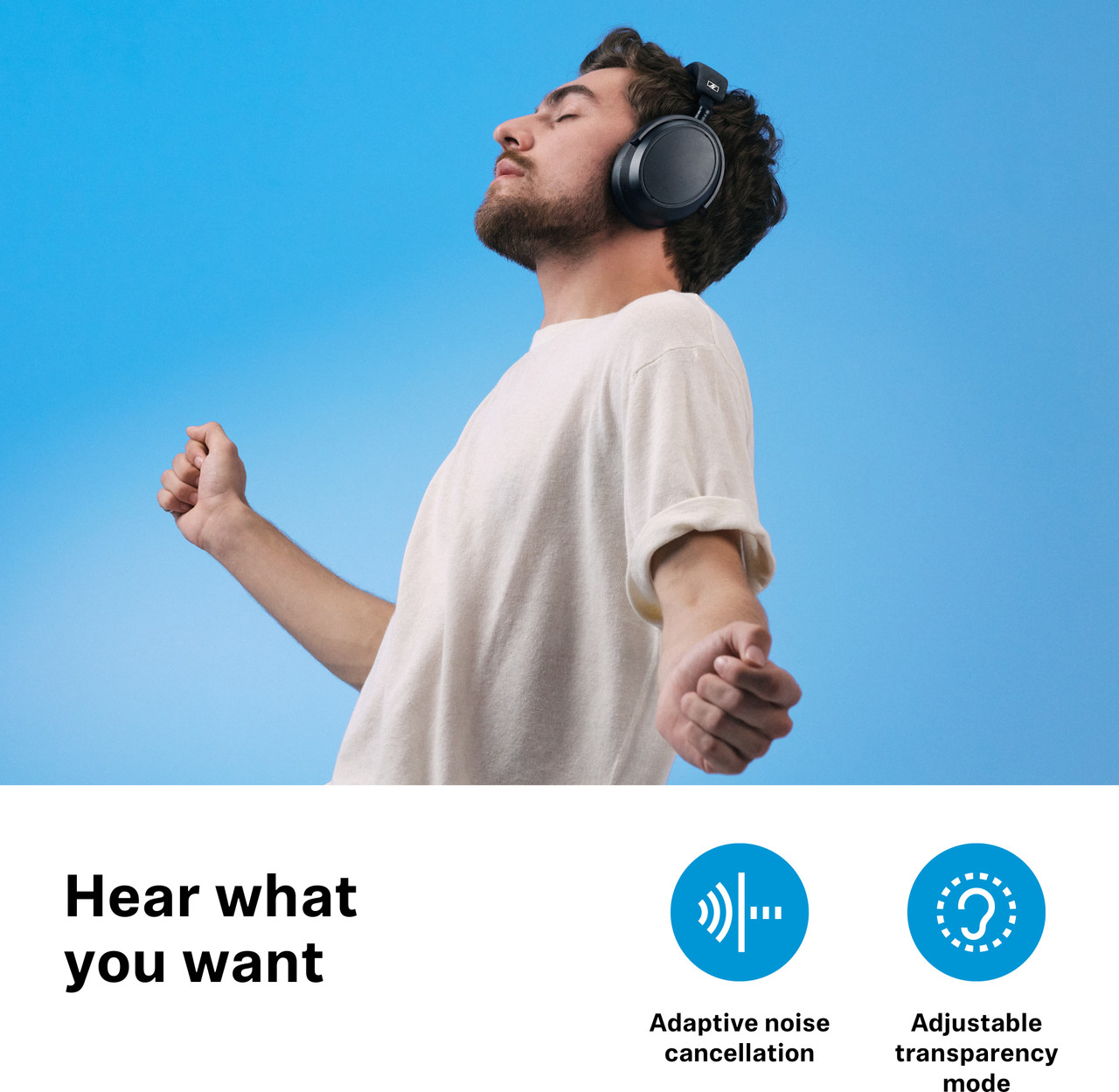 Sennheiser Momentum 4 Wireless Over-Ear Bluetooth Headphones with Active Noise Cancellation ANC and 60-Hour Battery Life headphones price comparison image - view 7