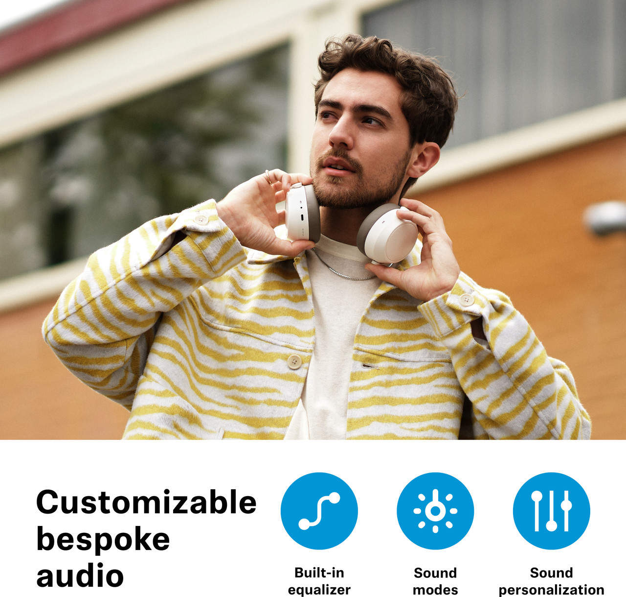 Sennheiser Momentum 4 Wireless Over-Ear Bluetooth Headphones with Active Noise Cancellation ANC and 60-Hour Battery Life headphones price comparison image - view 6