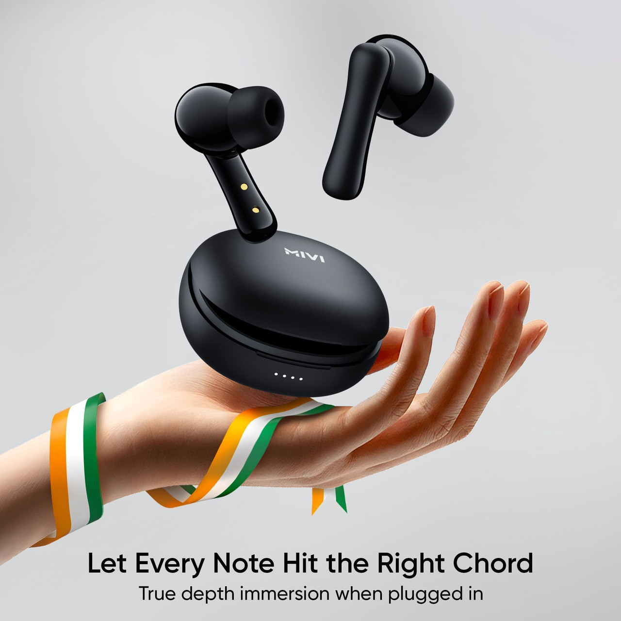Mivi DuoPods i2 True Wireless Bluetooth Earbuds with AI-ENC for HD Calls true wireless earbud thumbnail 8