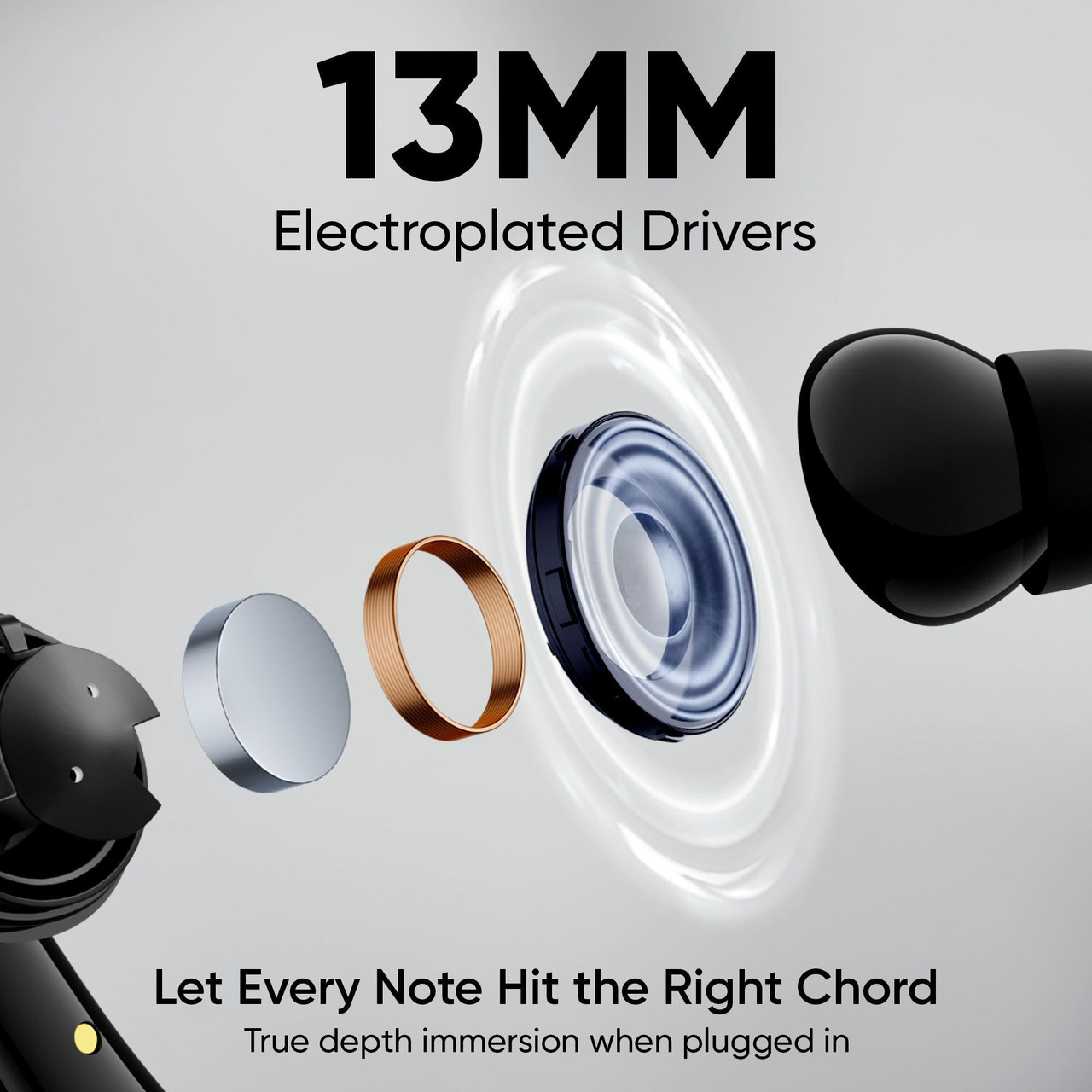 Mivi DuoPods i2 True Wireless Bluetooth Earbuds with AI-ENC for HD Calls true wireless earbud thumbnail 3