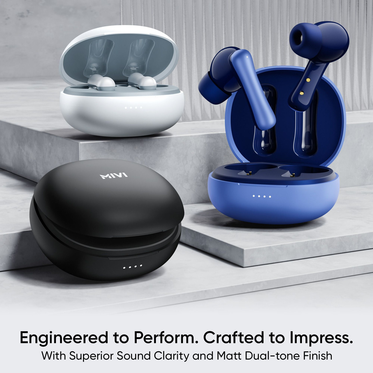 Mivi DuoPods i2 True Wireless Bluetooth Earbuds with AI-ENC for HD Calls true wireless earbud thumbnail 6