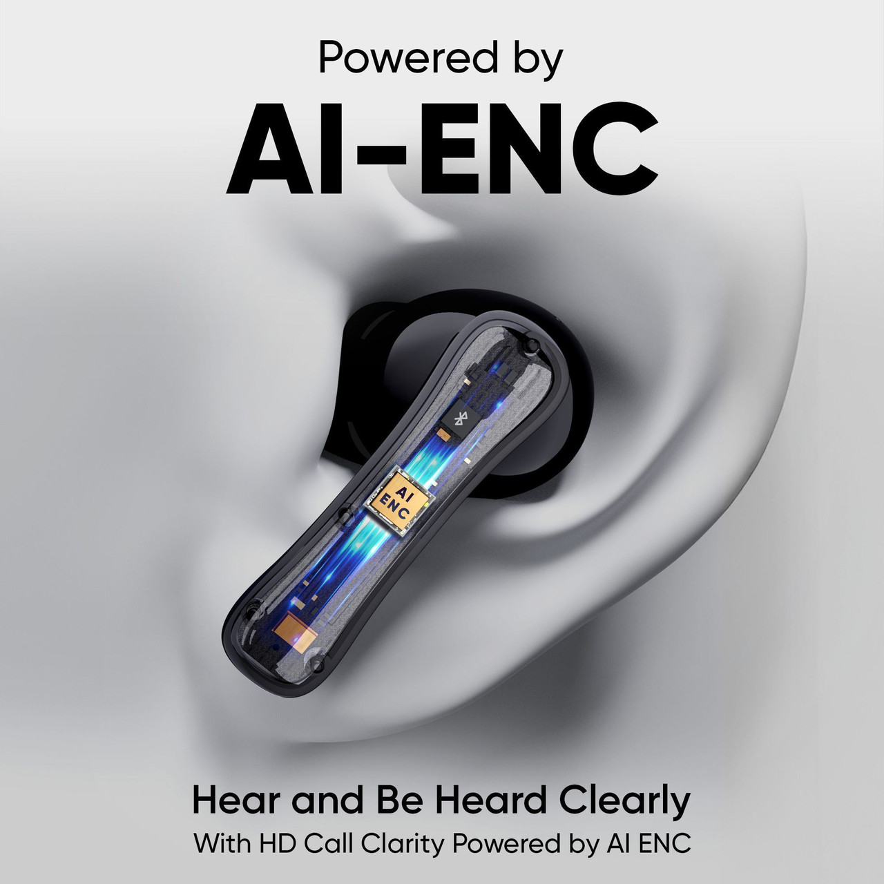 Mivi DuoPods i2 True Wireless Bluetooth Earbuds with AI-ENC for HD Calls true wireless earbud thumbnail 4