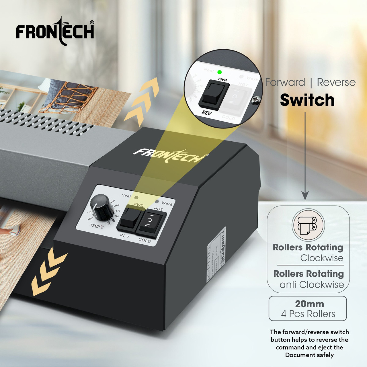 Frontech LAM-0001 A3 Heavy Duty Laminator  thumbnail 5