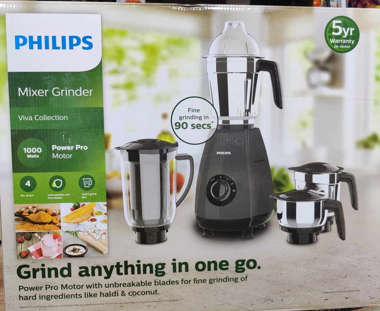 Philips Mixer grinder HL7704/00 1000w 4 jar