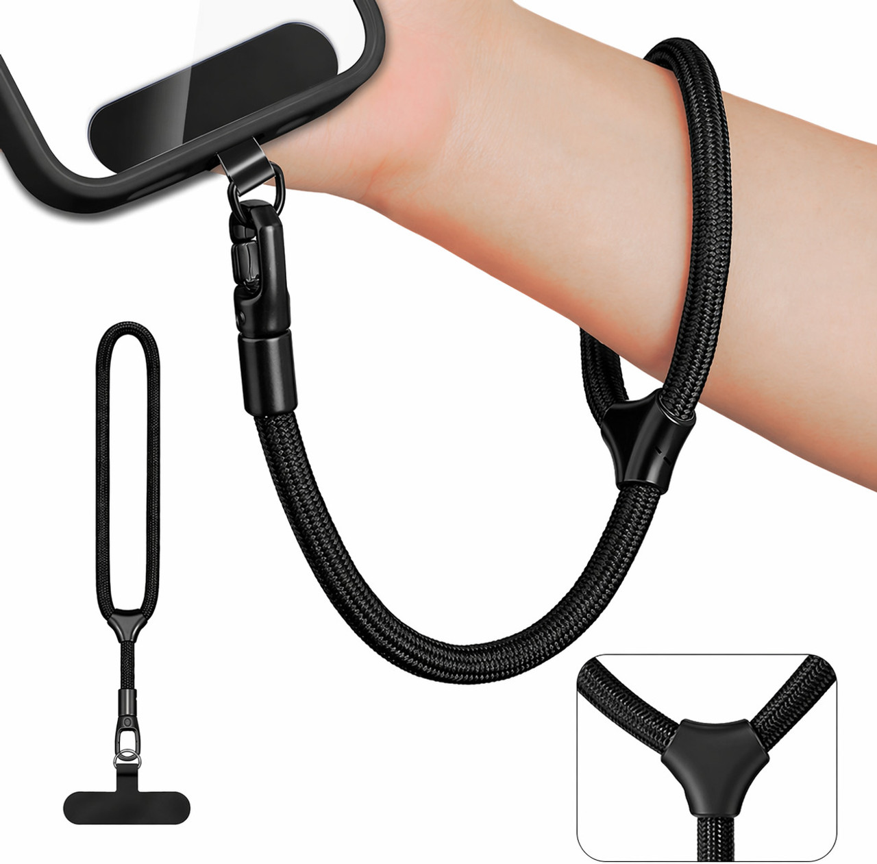 360° Phone Wrist Strap Universal Adjustable Hand Wrist Strap for All Mobile Phones