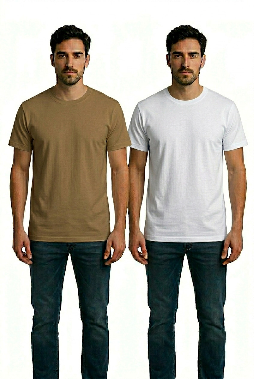 Dark Khaki, White