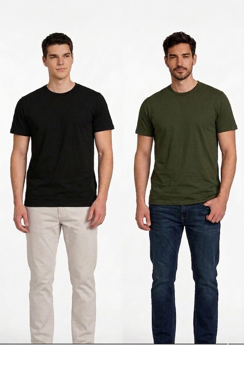 Black, Olive Green