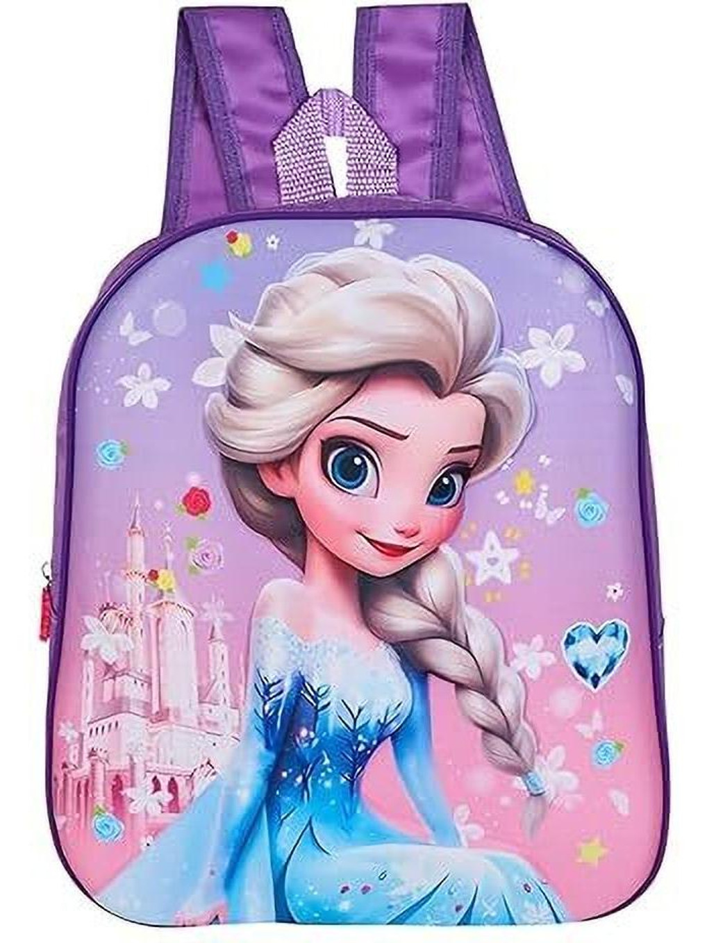 Kitty Kids Backpack for Girls,Cute Princess Cartoon Print School Bag for School Backpack (Purple, 10 L)