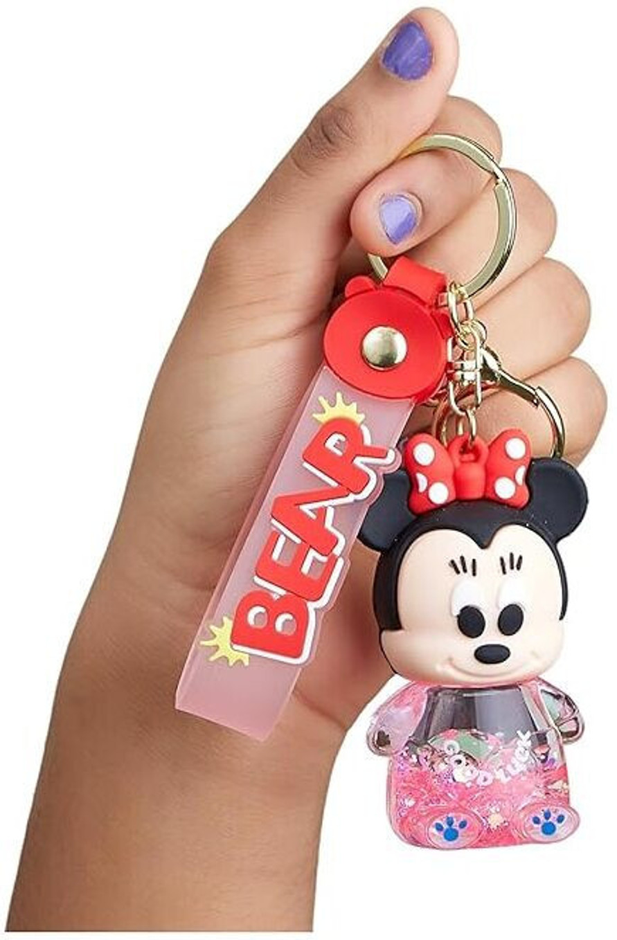 Kitty Shape Water Glitter,Floating Liquid Filled Keychain for Kids Key Chain ()