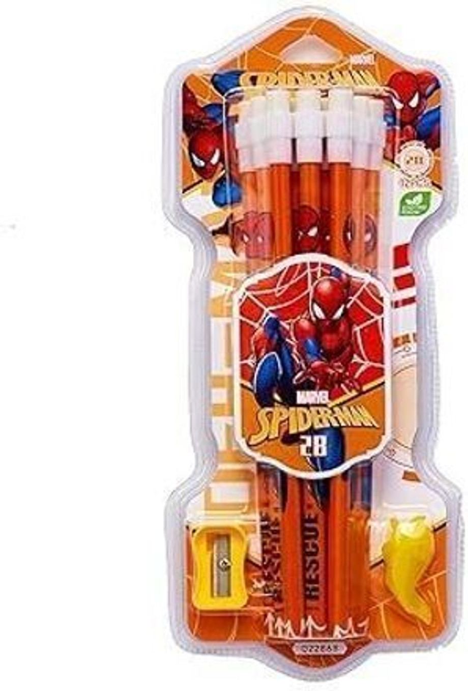 Stylish Pencils Stationary Kit - 12 Pencil Set with Grip and Sharpner for Kids Pencil (Set of 12, Red)