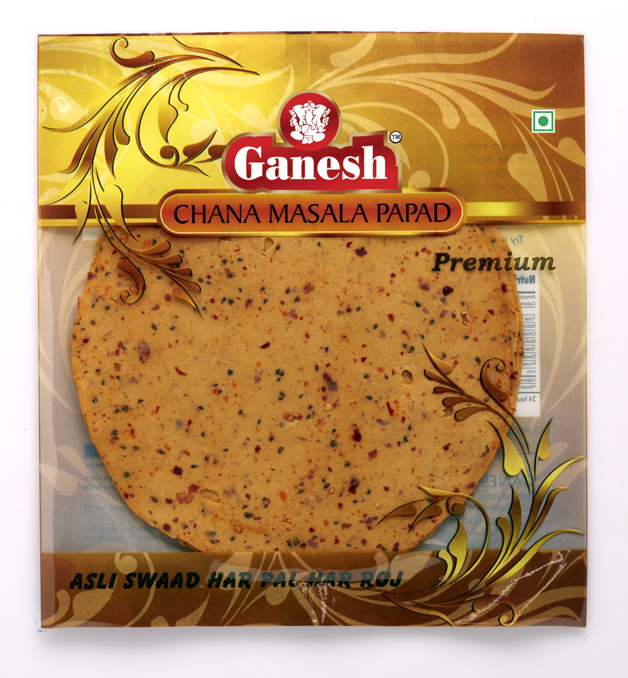 Ganesh Premium Chana Masala Papad 250G