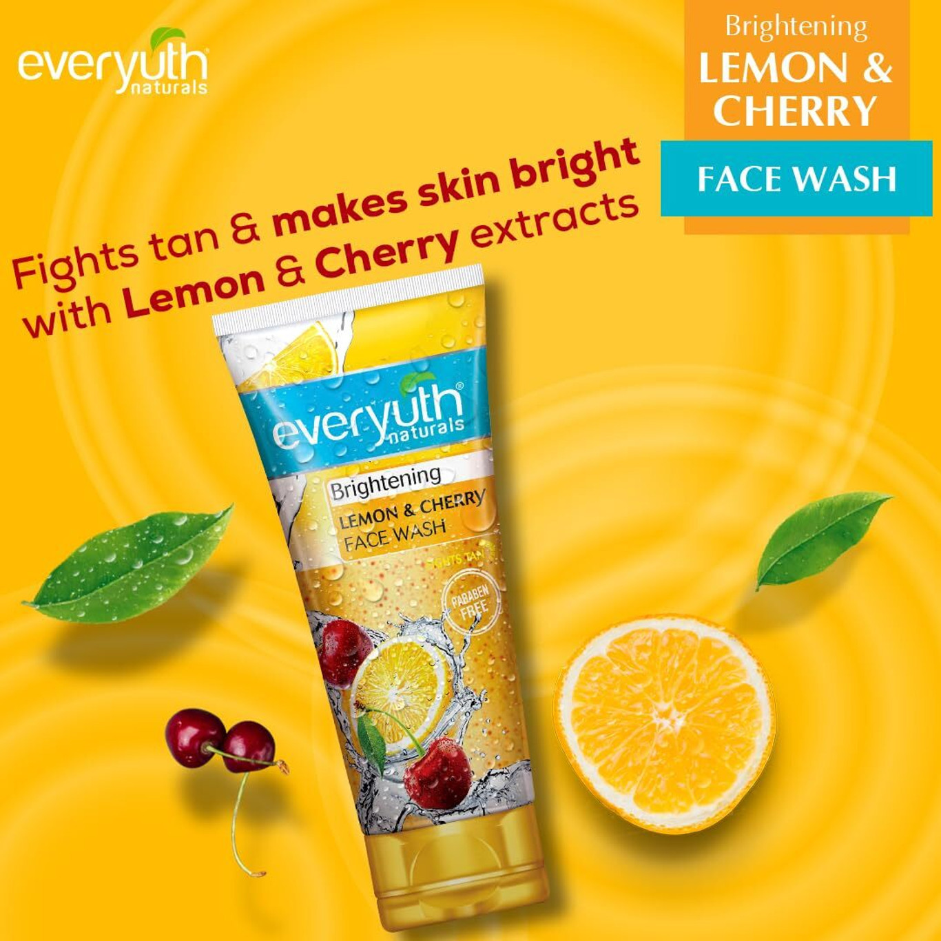 Everyuth Naturals Brightening Lemon & Chemry Facewash 150G