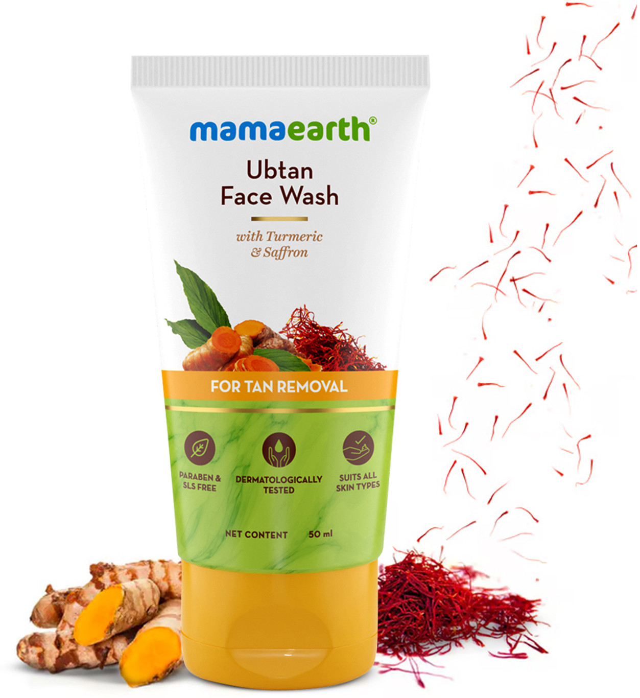 Mamaearth Ubtan Tan Removal Face Wash 50 Ml