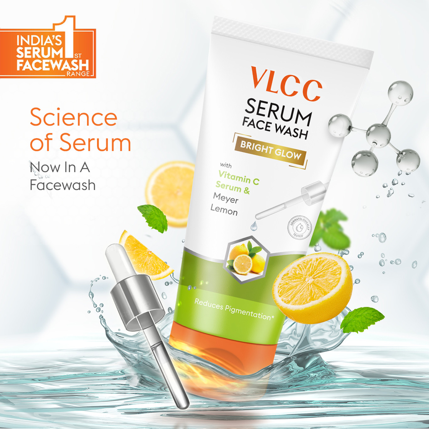 Vlcc Meyer Lemon Vitamin C Serum Facewash 100 Ml