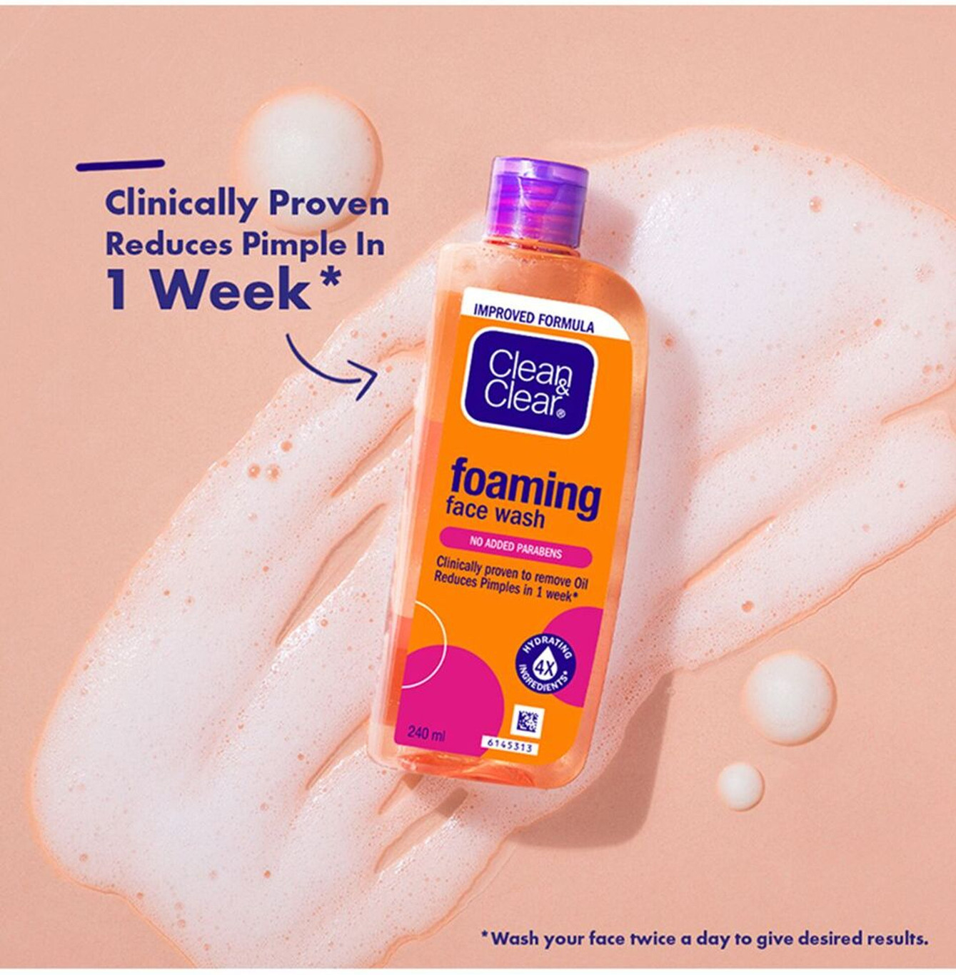 Clean Clear Fooming Face Wash 240 Ml.