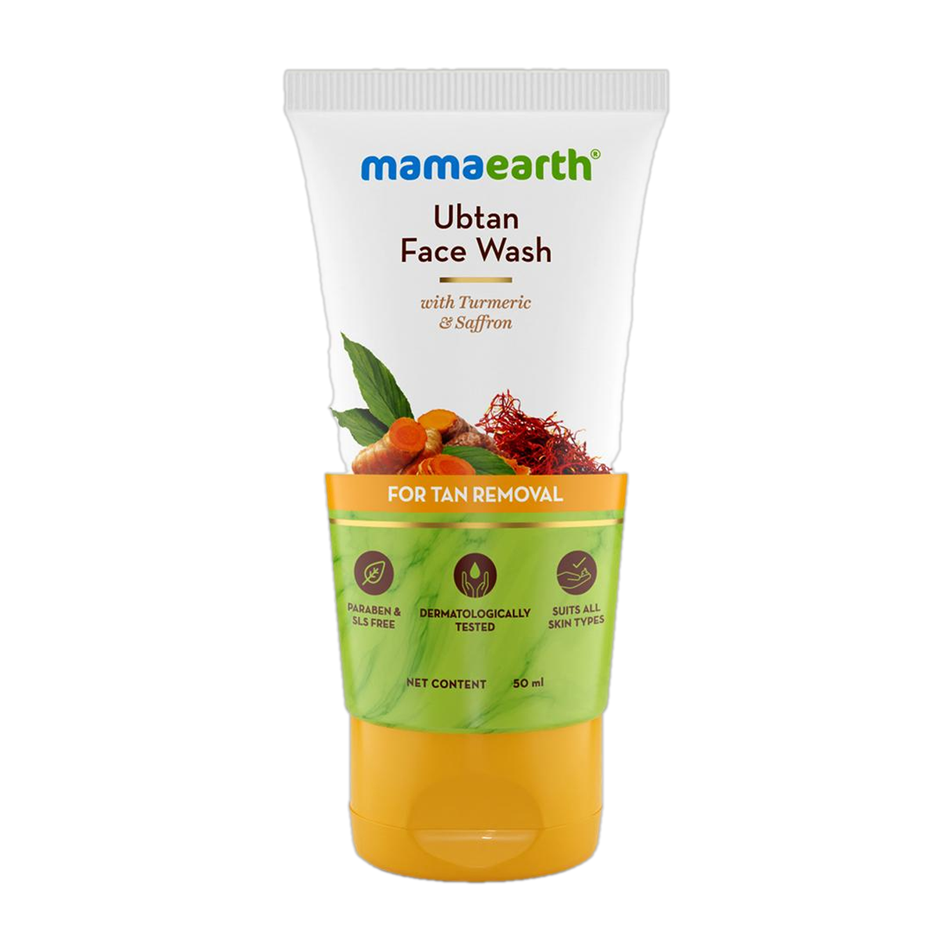 Mamaearth Ubtan Tan Removal Face Wash 50 Ml