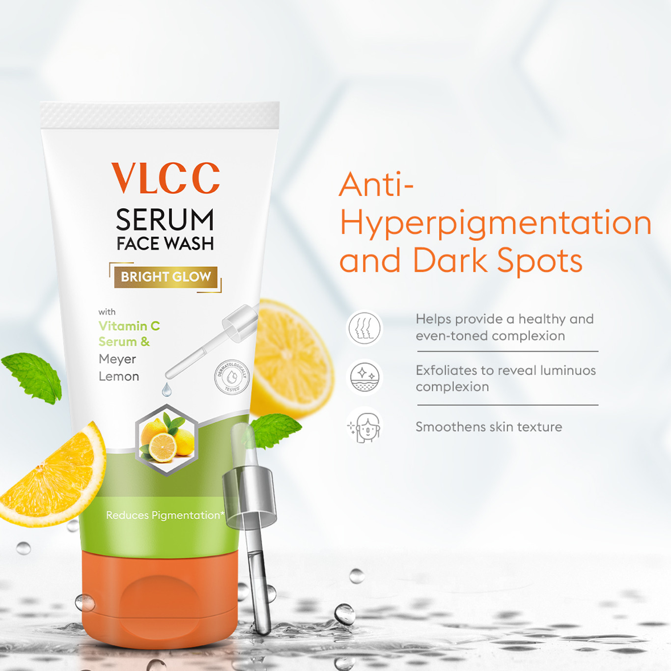Vlcc Meyer Lemon Vitamin C Serum Facewash 100 Ml