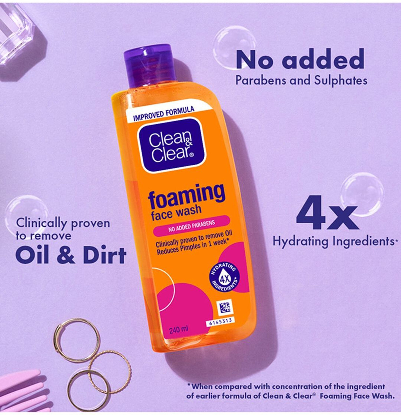 Clean Clear Fooming Face Wash 240 Ml.