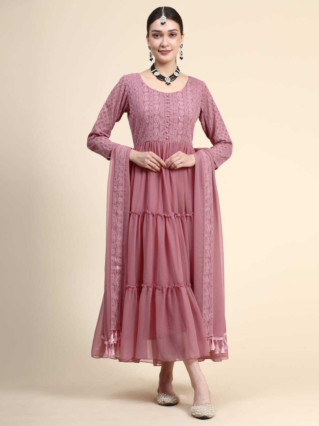 BLACK SCISSOR Women Kurta Sharara Dupatta Set Buy BLACK SCISSOR Women