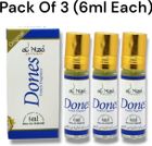 Alhiza Dones Roll‑on Perfume | Alcohol‑Free Attar | Pack of 3 Perfume - 6 ml For Men & Women - view 4