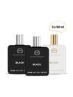 THE MAN COMPANY Iconic Perfumes, Black and Blanc EDT 3 x 50ml | Long-Lasting Fragrance Eau de Toilette - 150 ml For Men - view 6