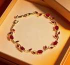 Jualiva Stainless Steel Gold-plated Bangle Set - Image 7