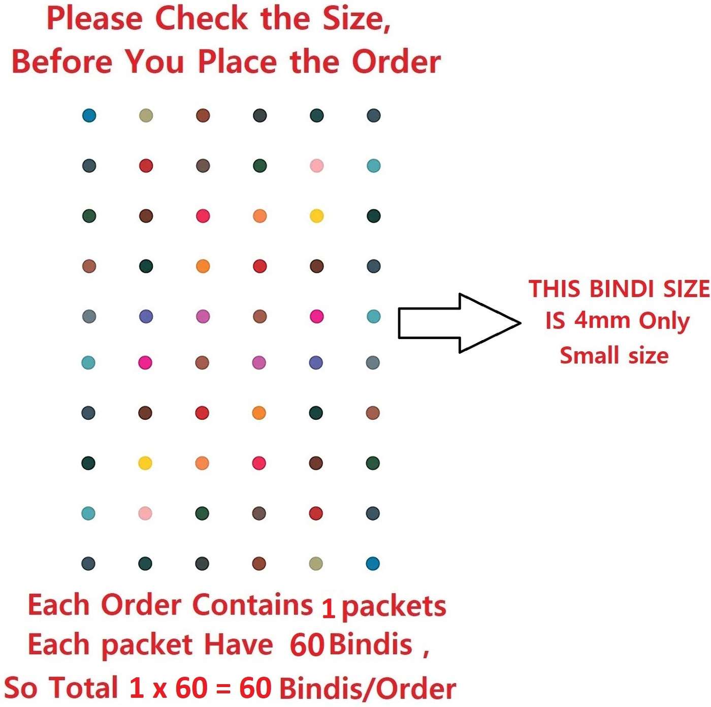 Bindi Color Chart Bindi - Buy Multi Colour Bindi for Women Online | Shopsy