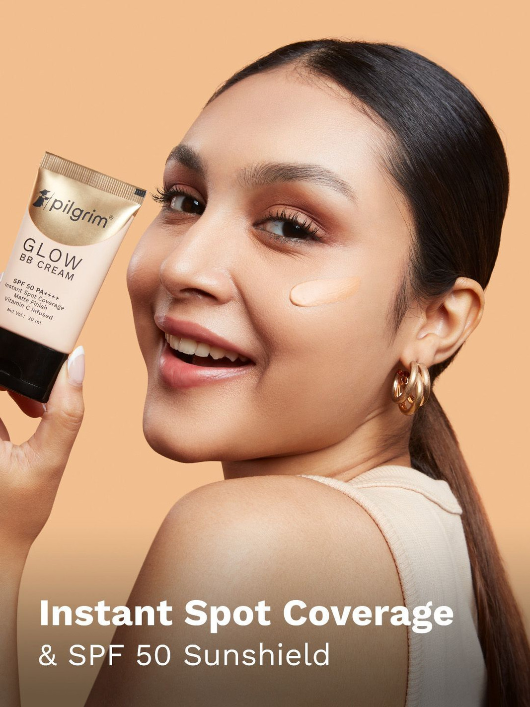 Pilgrim Glow 3-IN-1 BB Cream SPF 50 PA++++ 30ml - Beige Glow 01 Foundation