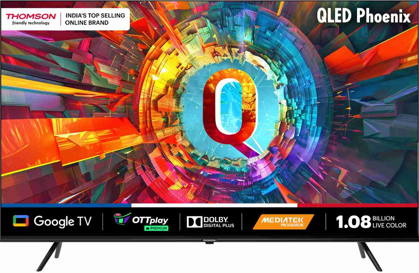 Thomson 126 cm (50 inch) QLED Ultra HD (4K) Smart Google TV HDR 10+ & 40W Sound Output