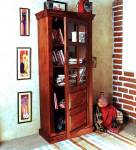 Balaji Solid Wood Close Book Shelf