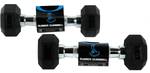 COCKATOO Professional Rubber Coated Hex Dumbbell (1Kg x 2) Fixed Weight Dumbbell