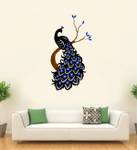 Decal O Decal 110 cm ' Beautiful Peacock on Tree ' Wall Stickers (PVC Vinyl,Multicolour) Self Adhesive Sticker