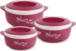 cello Sapphire Pack of 3 Thermoware Casserole  (500 ml, 1000 ml, 1500 ml)