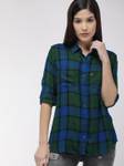LEVI'S Women Checkered Casual Blue Shirt
