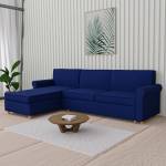 Flipkart Perfect Homes Ripley Fabric 5 Seater Sofa  (Finish Color – Blue, Knock Down)