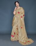 SAARA Paisley, Embellished, Embroidered Bollywood Pure Silk Saree